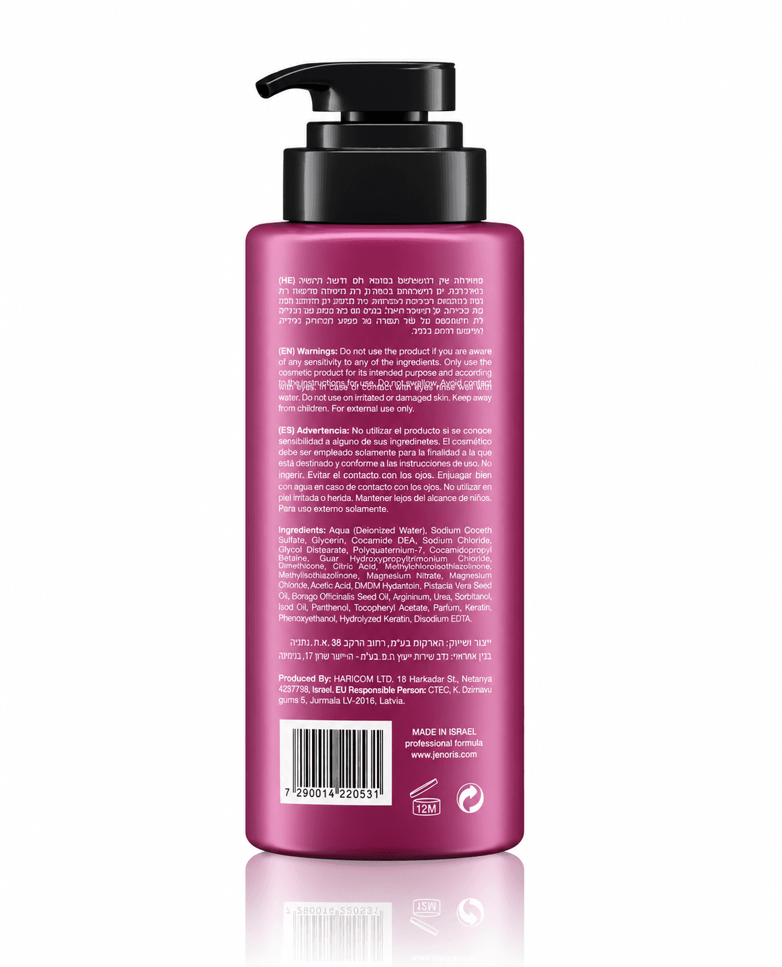 Jenoris Pistachio Shampoo for Color-Treated, Dry & Frizzy Hair - 16.9 fl. oz. - Image 2